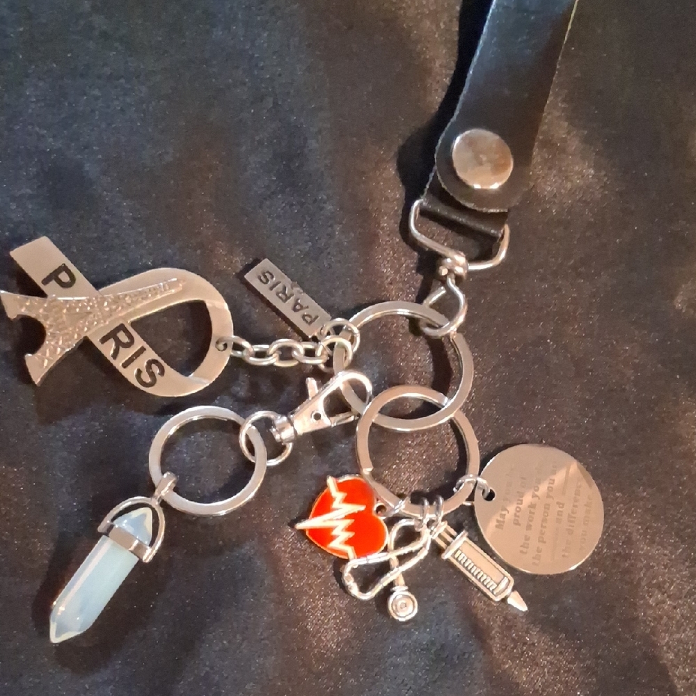 Silver and Black Key Holder